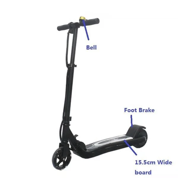 Airplaying Mini PU Wheel electric mobility kids ride scooter with ABS materials wide board 120w motor music playing