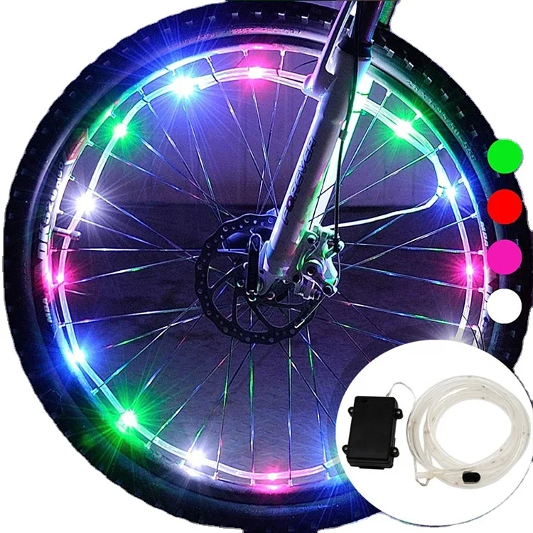 
2021 New Style Waterproof Easy to Install Cool Bike Accessories Bicycle Wheel Led String Lights for Kids 