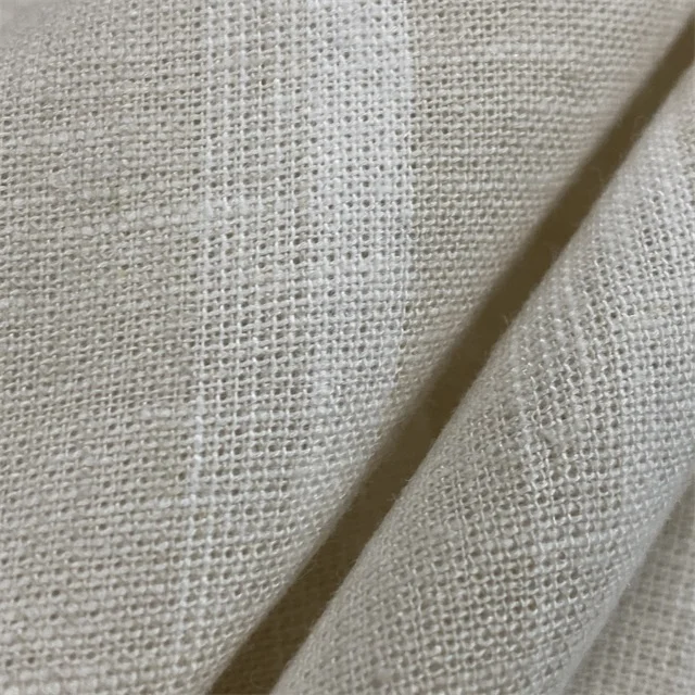 55%linen 45%rayon reactive yarn dyed men shirts woven fabric