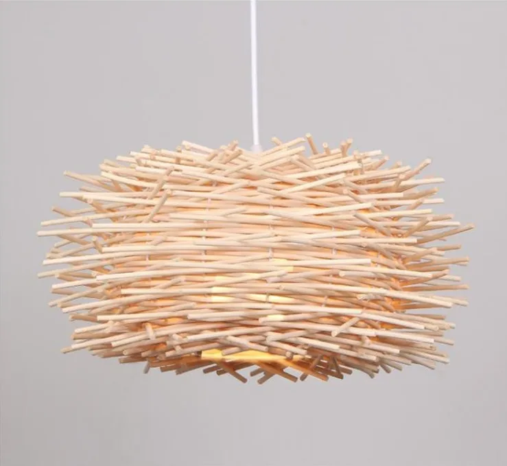 Ali  hot sale Nice quality luxury vintage Handmade Natural Woven wooden chandeliers