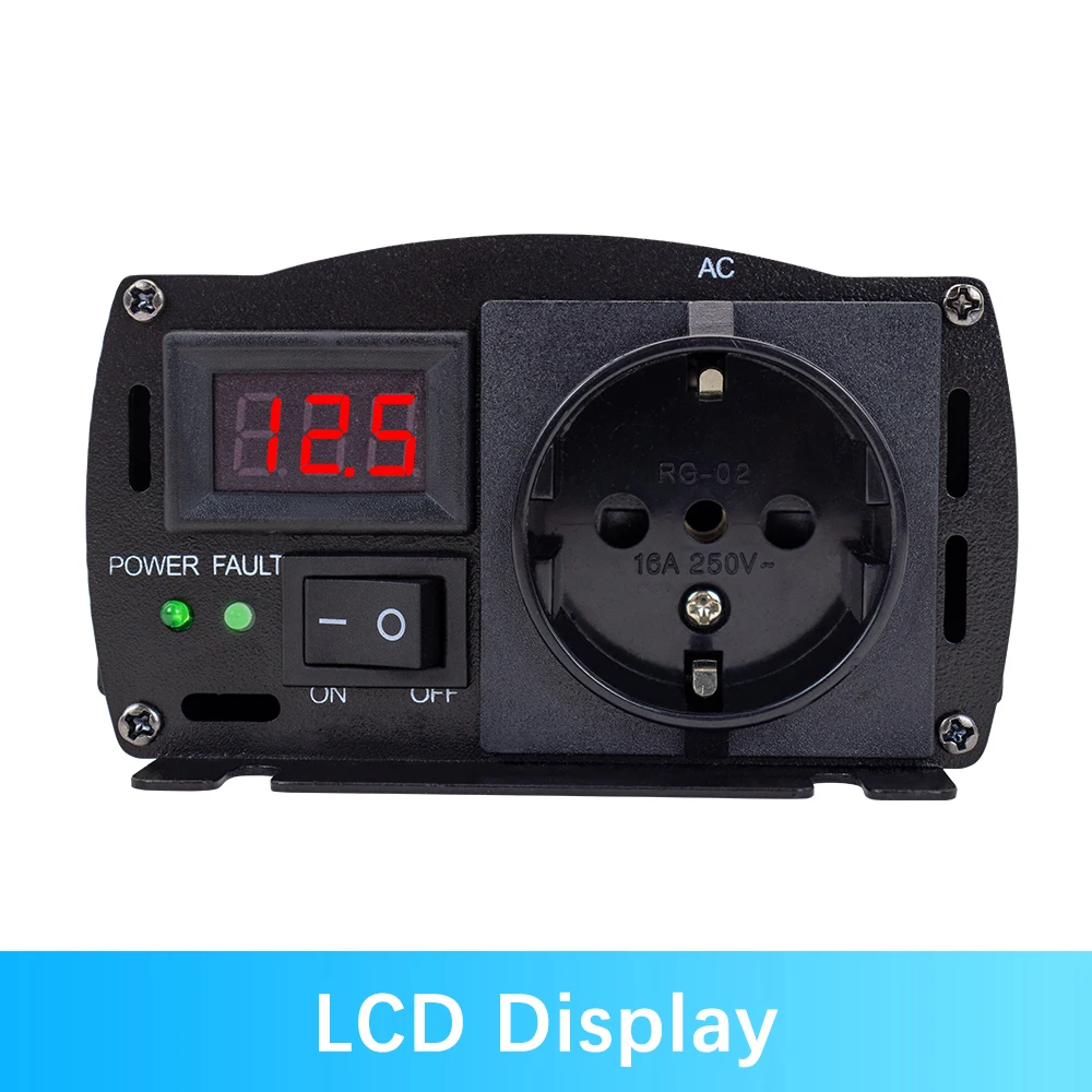 SHENPU Европейская розетка 1000 Вт Инвертор 12 В низкочастотный инвертор инверторы немодулированного синусоидального сигнала