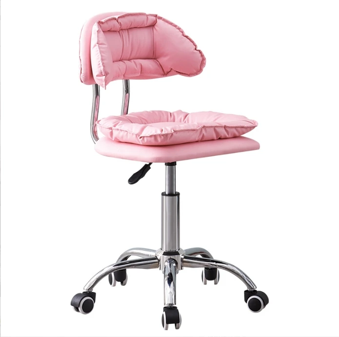 Modern Cheap Nail Salon Adjustable Hydraulic Rotating Pedicure Technician Stool Chair with Wheels