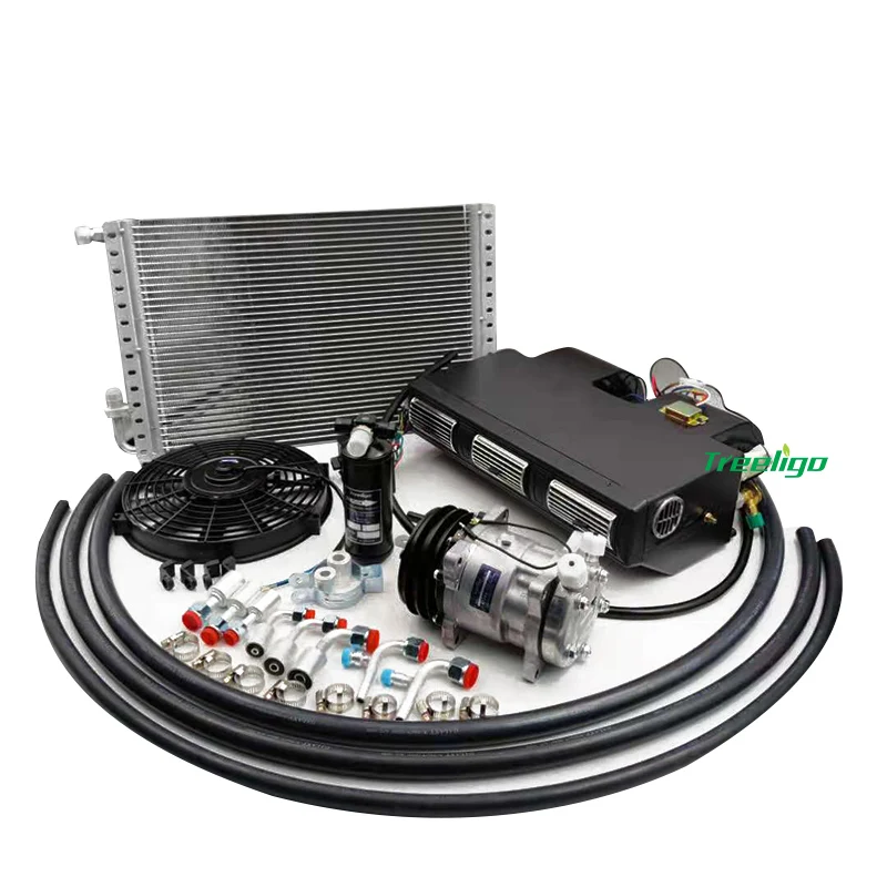 12V Car Truck Air Conditioning Kit Universal Cooling A/C Compressor Refit 3Speed