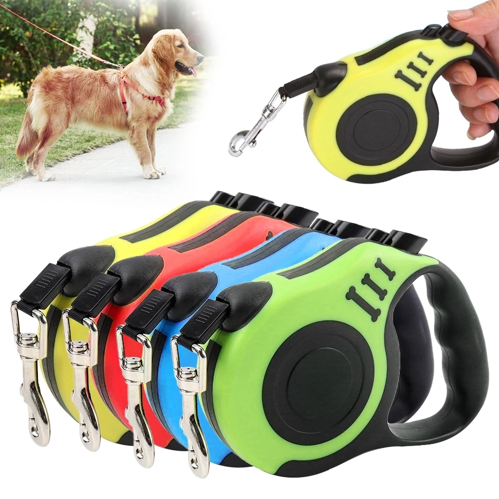 Durable Dog Leash 3 / 5m Retractable Automatic Retractable Pet Dog Leash
