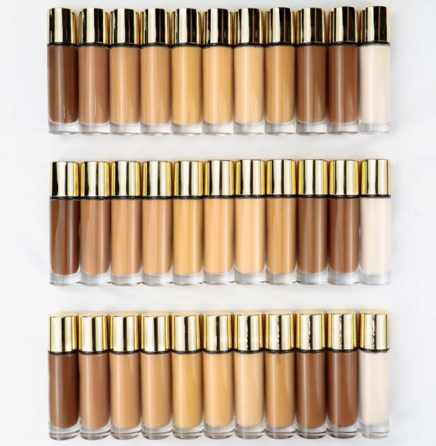 New Design Long Lasting Liquid Foundation for Dark skin Waterproof Foundation Full Coverage