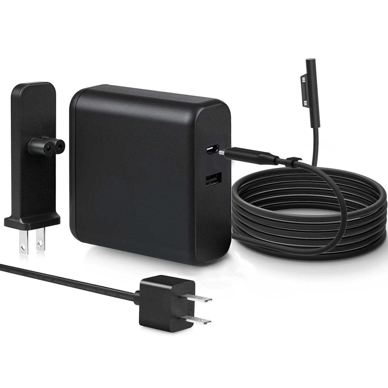 
73W Laptop Mac Book Air Pro Type-c Charger Adapter USB C Power Adapter with 2-Ports 