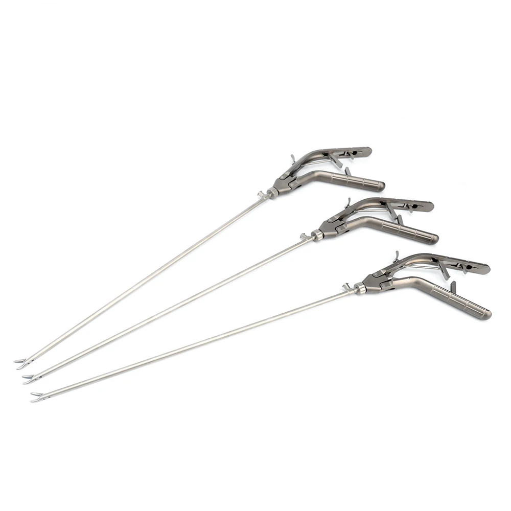 Factory price Laparoscopic Surgical Instruments Needle Holder, curved needle holder laparoscopic needle holder titanium