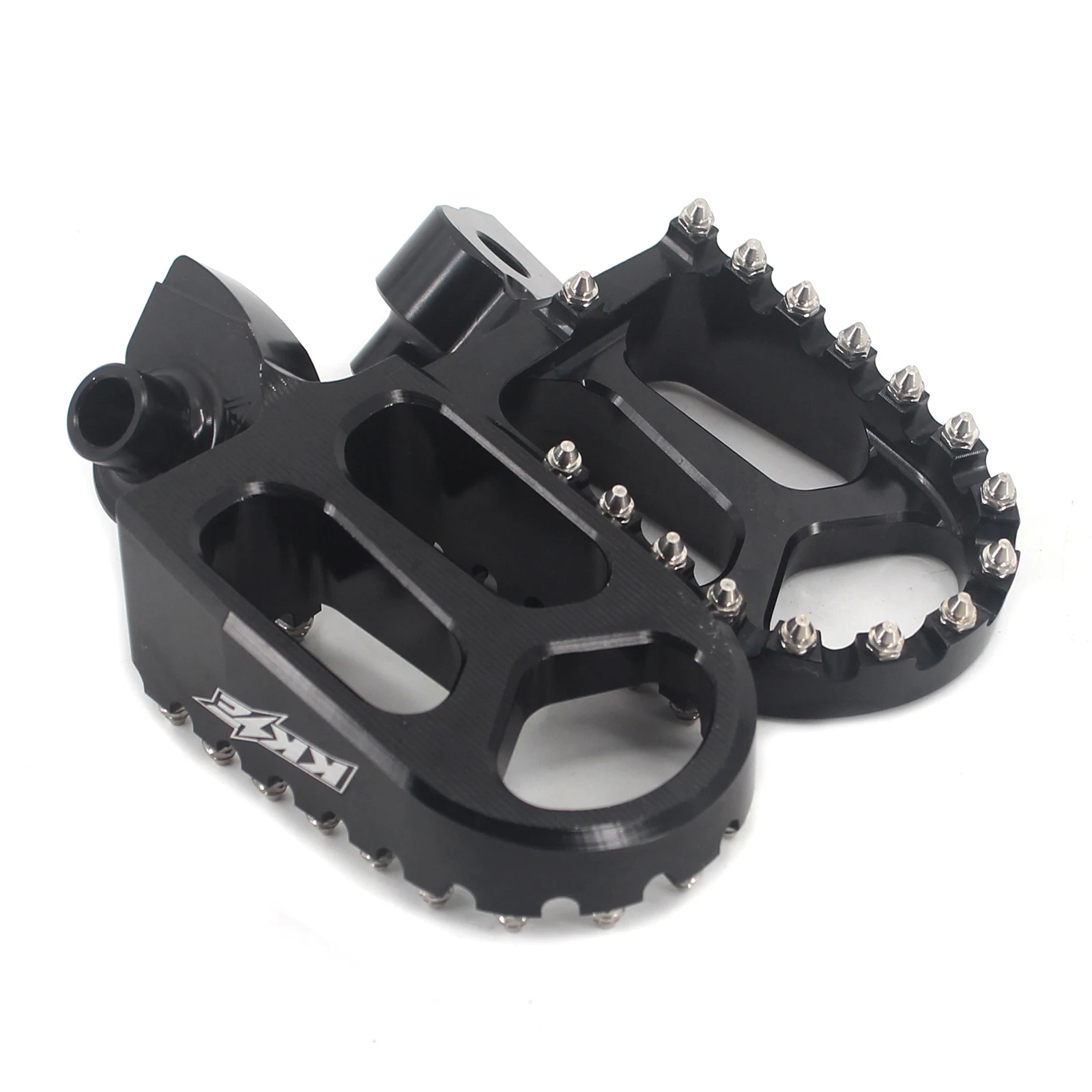 
KKE Foot Pegs Footrest Pedals Compatible with YAMAHA YZ85 YZ125/250 YZ250F YZ426F YZ450F WR250F Motorcycle Aluminium Parts 
