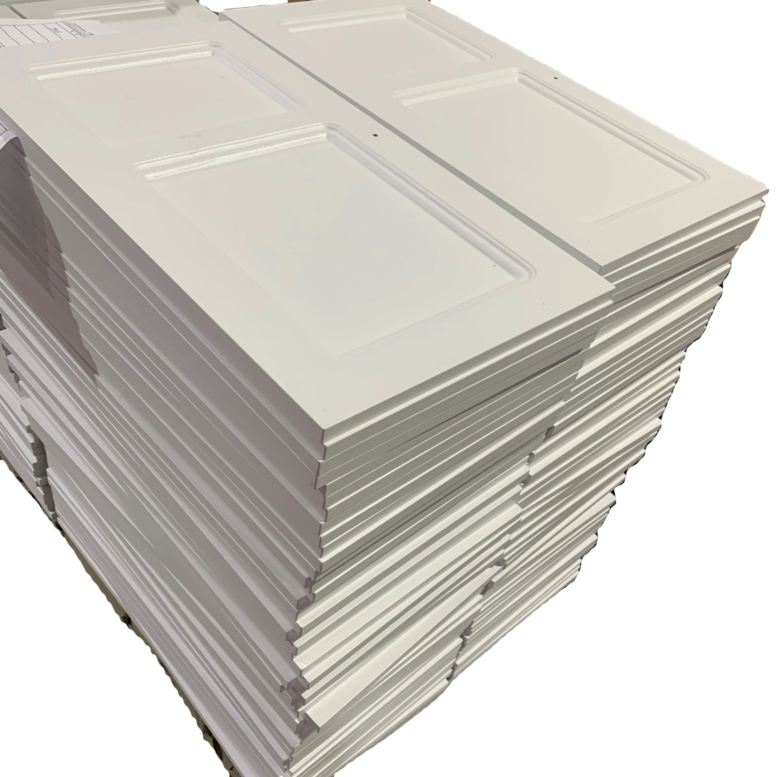 melamine MDF flat kitchen cabinet