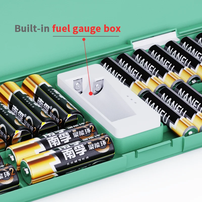 AA battery sorting storage box with built-in dry battery measuring electrometer large-capacity storage box Accessories storage