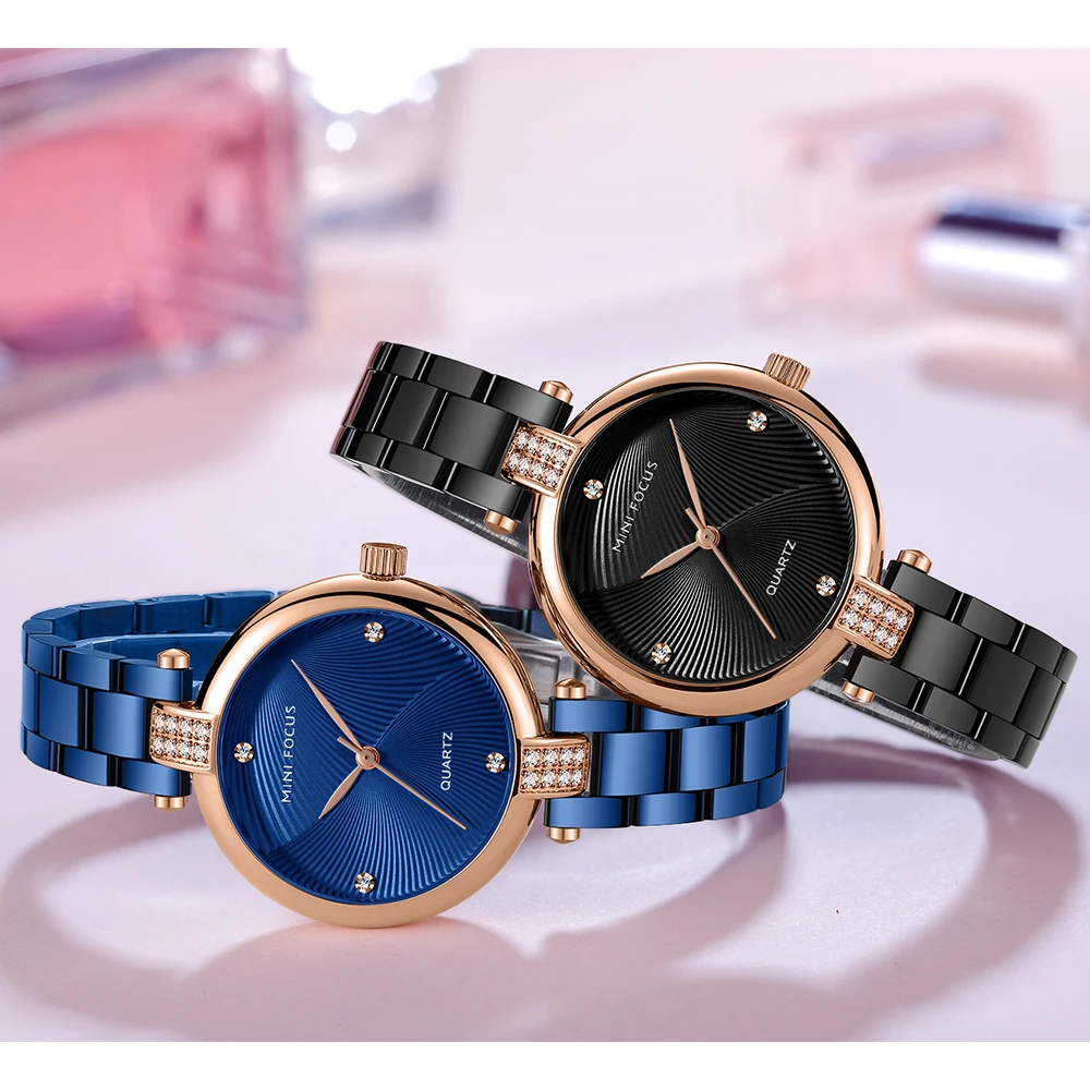 Mini Focus MF0310L Ladies Watch Gold Face Wrist Watch Japanese Movement Quartz Watch