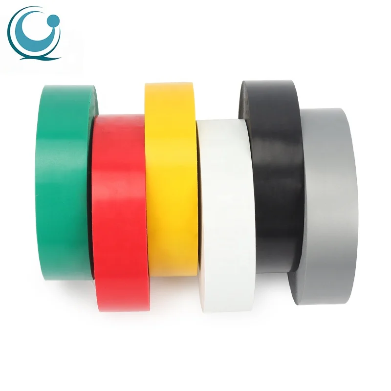 Цветная изоляционная огнеупорная клейкая ПВХ электрическая лента Джамбо-ролл