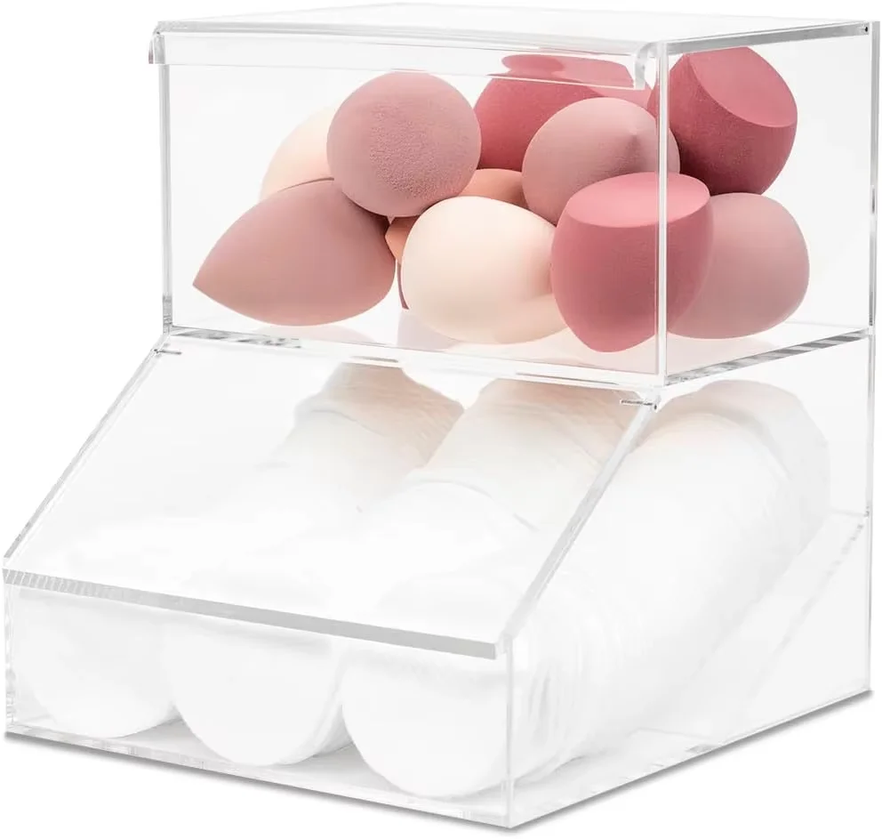 JUMEIJIA Custom Candy Store Plastic Clear Acrylic Candy Dispenser Box Acrylic Candy Bins with Lid