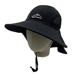 Hot Sales Fast Drying Polyester Outdoor Anti-UV Pure Color Fisherman Hat Bonnie Hat with Wider Brim