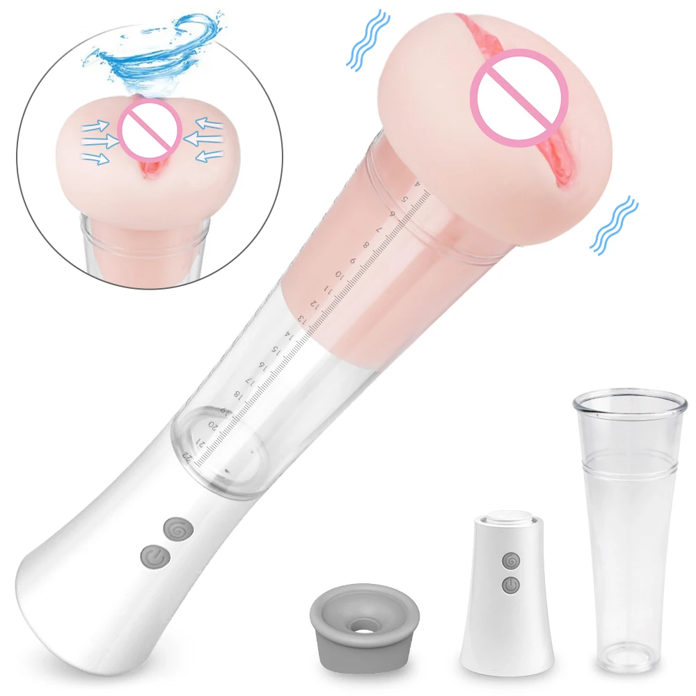 S-HANDE High Quality Penis Pump Dildo Enlargement Vacuum Pussy Cup Dick enlarger Pump for Male Masturbation