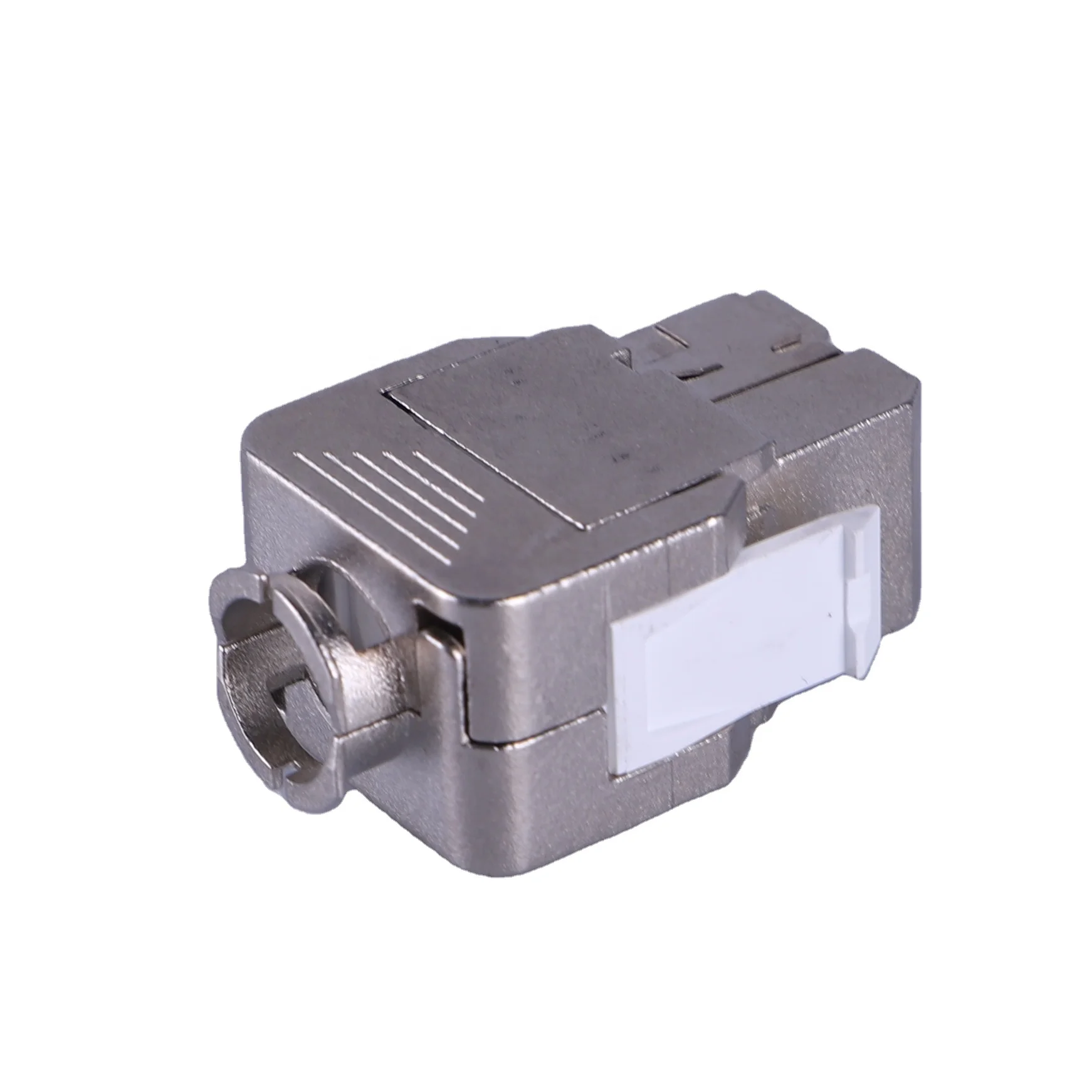 Cat6 180 degree keystone jack without shutter UTP