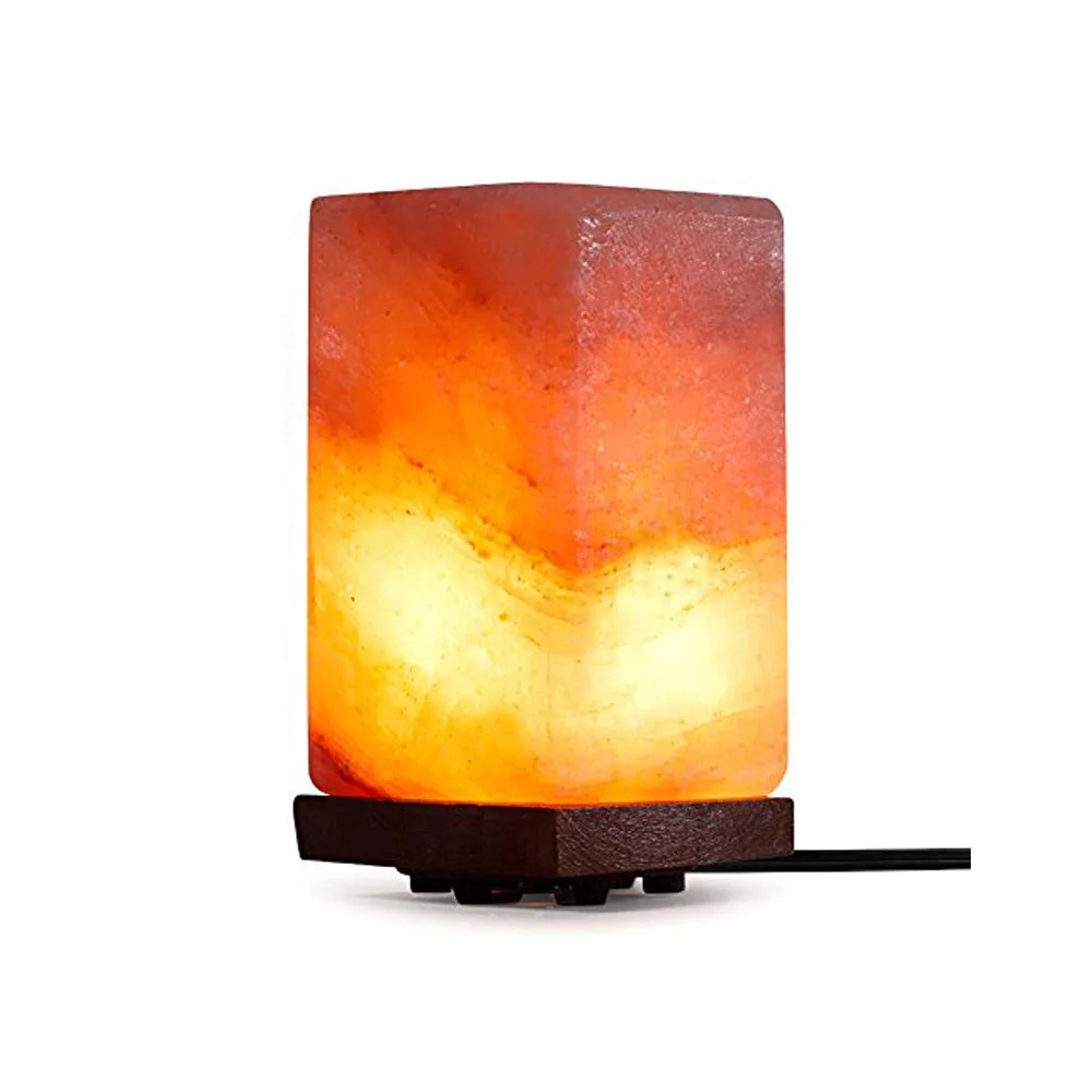 White Himalayan Block Salt Lamp with Health Benefits - Elevate Wellness with Sian Enterprises