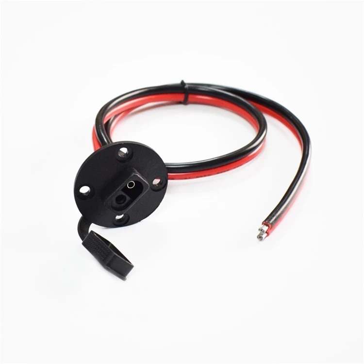 10AWG Чистый медный 5,3 квадратный SAE разъем шасси кабель в сборе шнур питания с винтовым отверстием пылезащитный колпачок 60 см