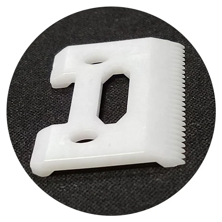 High Quality New Design Two Double Crunch Teeth White Ceramic Blade Trimmer Blade For Magic