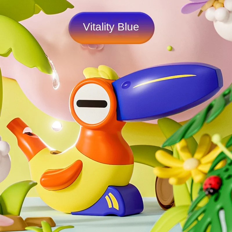 Wholesale cartoon water bird whistle children toy pelican water whistle pronunciation trainer baby trumpet bird call whistle toy