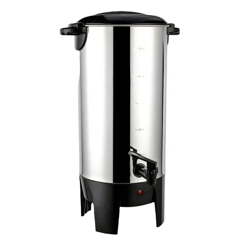 50 cups Electric hot water urn coffee urn stainless steel commercial coffee machine boiler