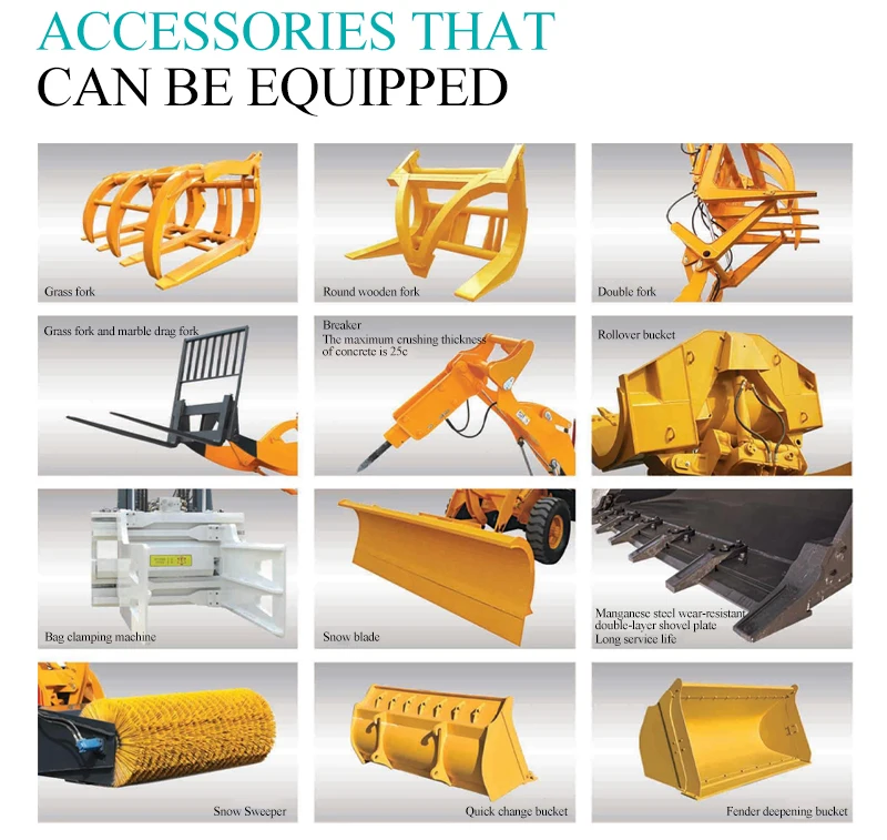 factory supply compact wheel loader CE approved 2ton loader