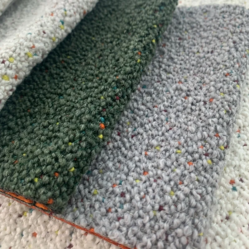 2023 new factory supplier home textile upholstery acrylic wool polyester line fabric for  for sofa