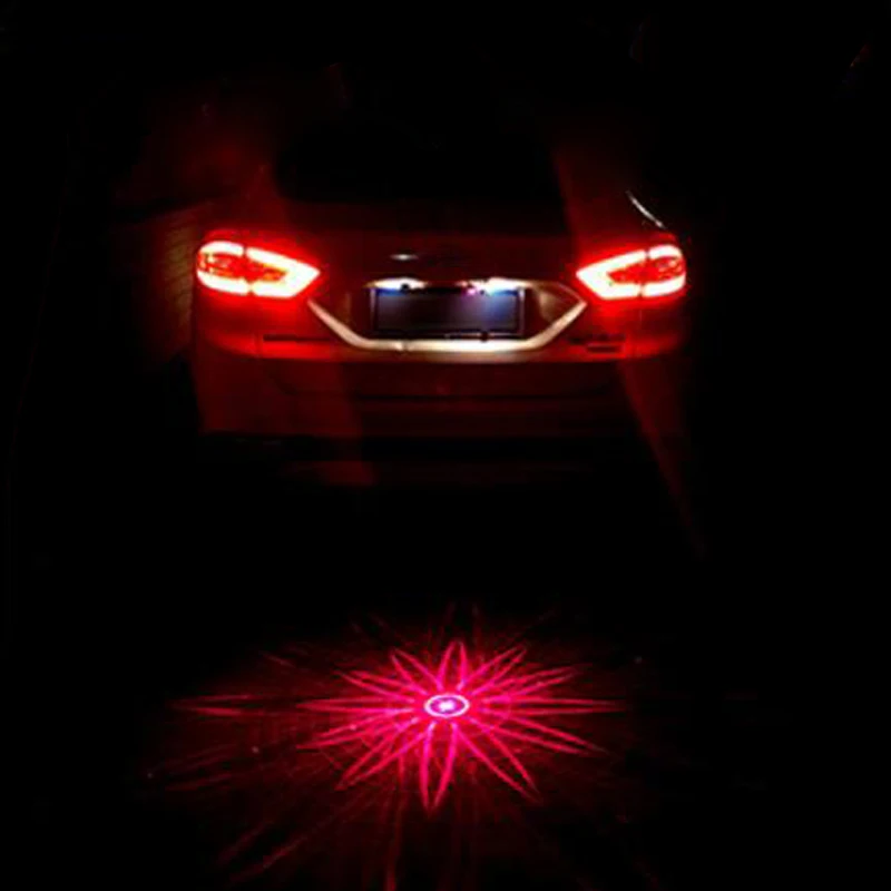 Prevent collision Laser Rear fog Lights Brake Taillight motorcycle car LED Light