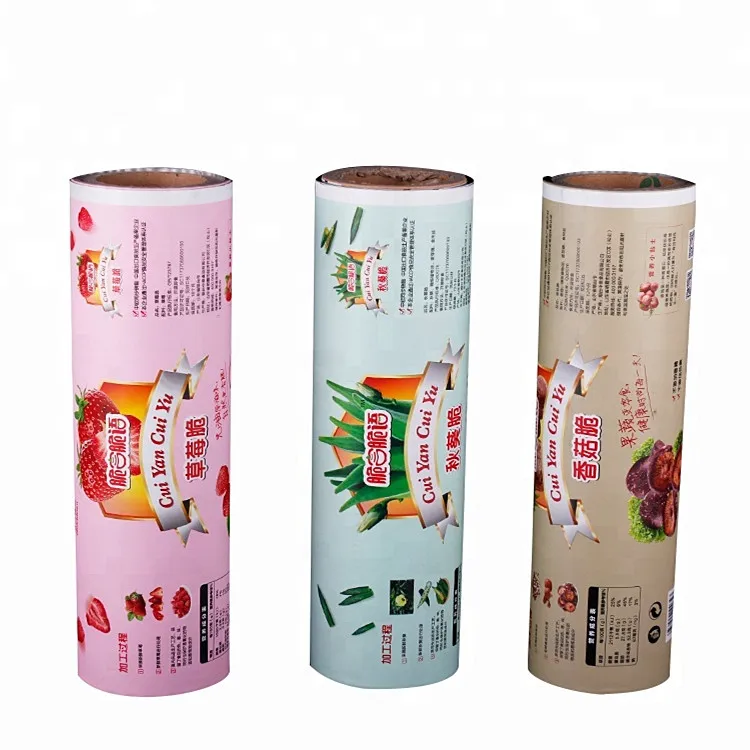 Custom printed metallized laminated packaging film roll for dry fruit packing