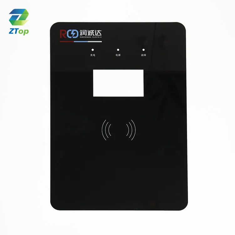 3D Hot Press Bending Curved Tempered Toughened Glass Panels For Ev-Charging Stations