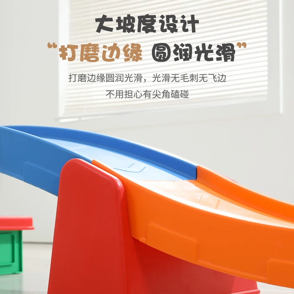 Plastic up down roller coaster kids toy ride on push car indoor/outdoor toy toddlers 2-5 years old compact storage multicolor