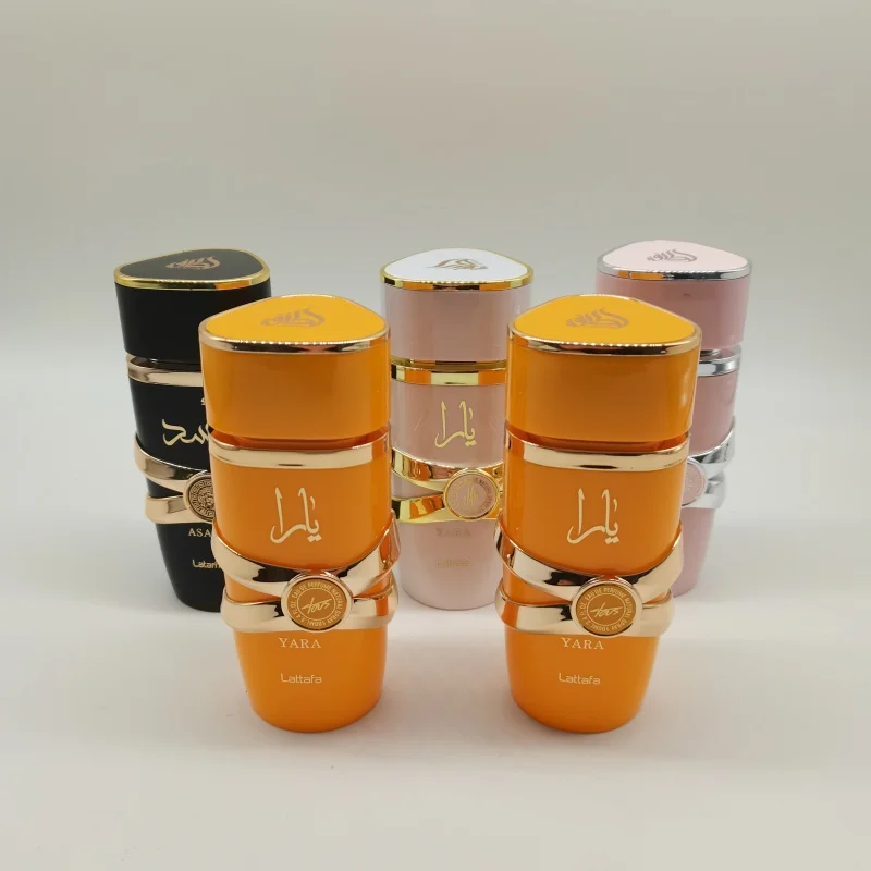 Wholesale Arabic style lattafa yara 100ml perfume plastic bottles container empty perfume bottle