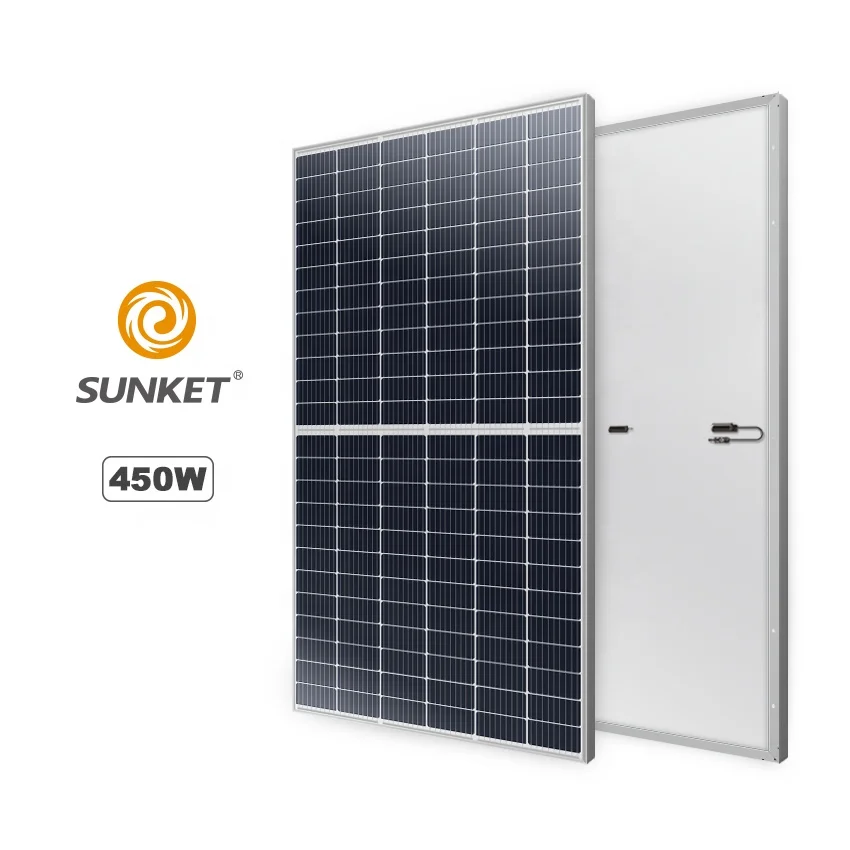  Высокая эффективность sunket солнечные фотоэлектрические панели цена 435W 440W 445w 450w 455w солнечная панель половина сотовый 144