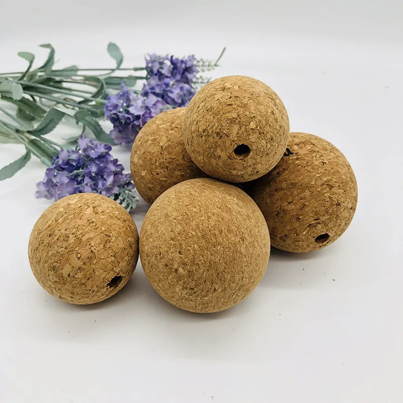 Fashionable perforated soft wooden ball ornaments modern simple household ornaments grinding and polishing process Wooden