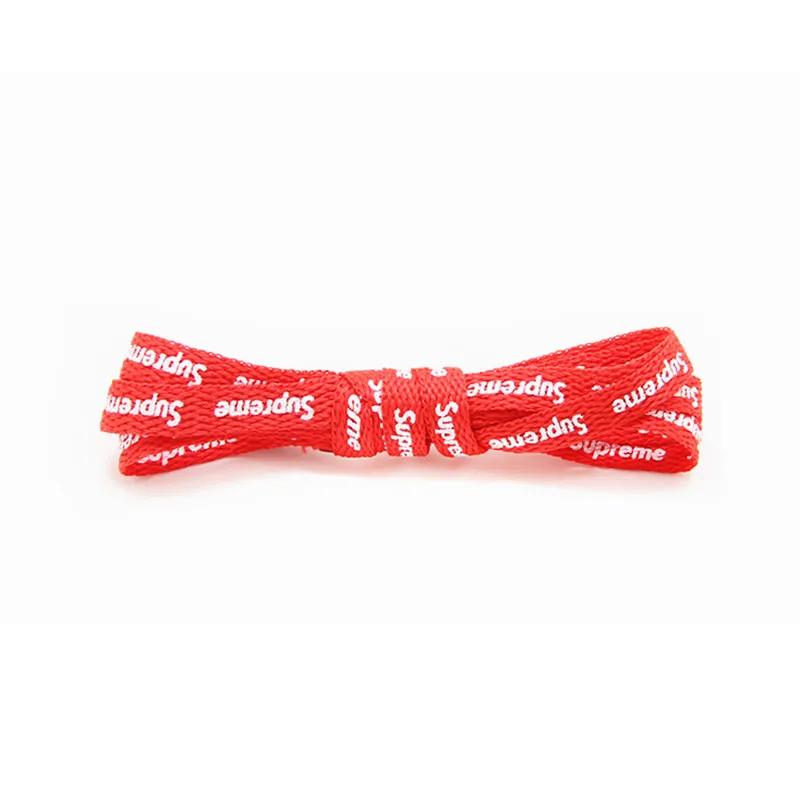 Yrunfeety Custom Printed Shoelaces Both Side Flat Print Shoe Lace 3 Colors for Supr Shoelaces for NK AF1 Sneakers