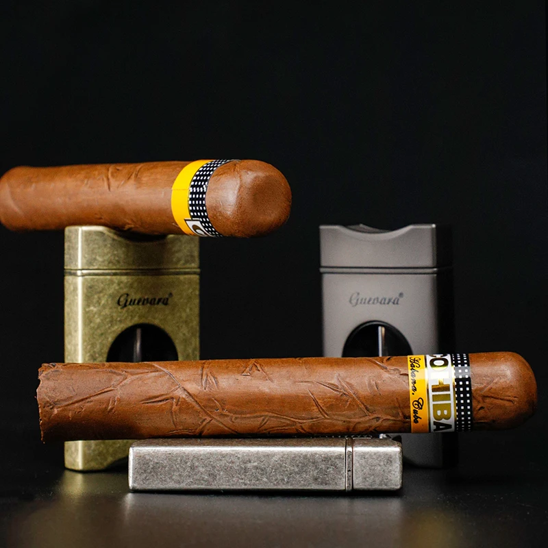 Guevara vintage V-Shaped Stainless Steel Blade for Cigars up to a Large 60+ Ring Gauge