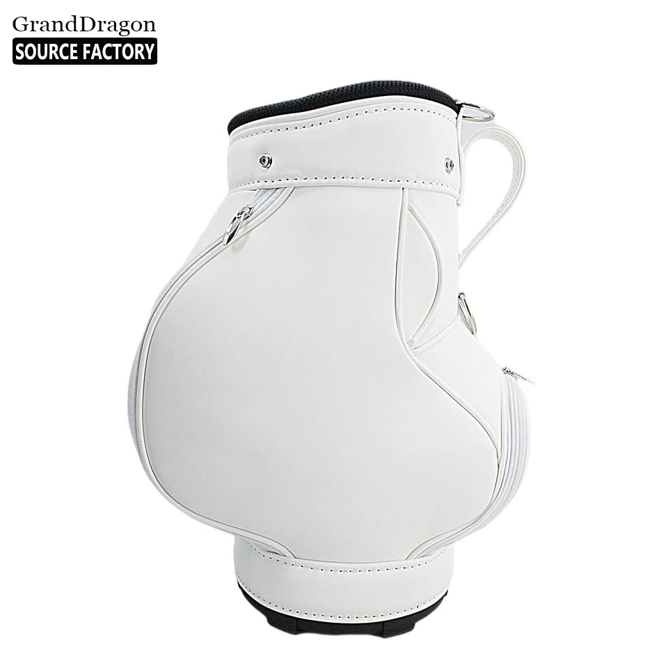 New Design Customized PU Leather Golf Pouch Holder Caddy  Bag