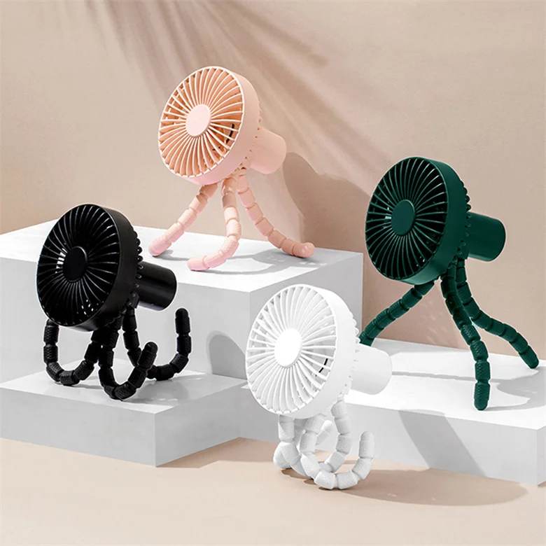 Новый Дизайн Осьминог портативный мини-вентилятор Usb перезаряжаемый Настольный портативный Электрический мини-вентилятор