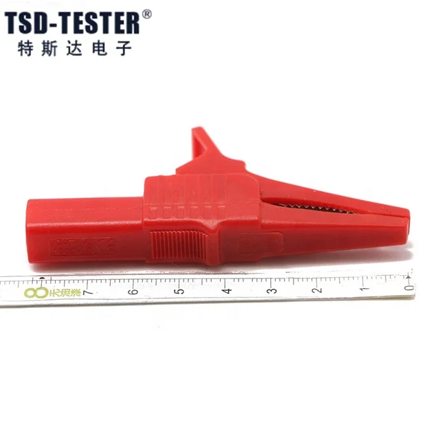 Safety High Current Copper Insulated Crocodile Clip