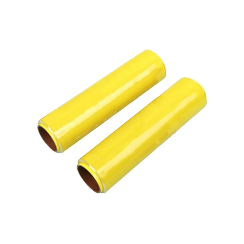 Food grade stretch packaging film Pvc raw material cling film food wrap 30cm x 1500m jumbo roll