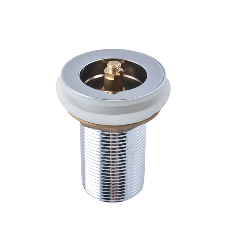 Premium Clack-Clack Pop up Brass Ceramic Wash Strainer Drain Stopper Water Drainer