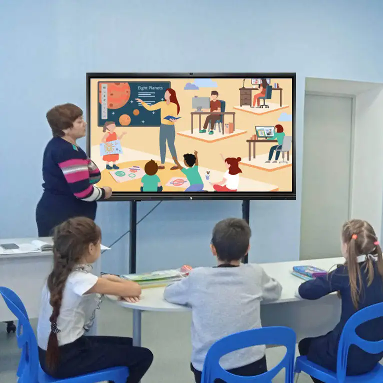 55/65/75/86/98/110 Inch Electron Interactive Smart Whiteboard Digital Touch Screen Interactive Smart Boards For School Classroom