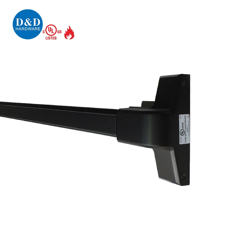 American Stainless steel UL Fire Proof black hardware mortise escape door double panic bar device
