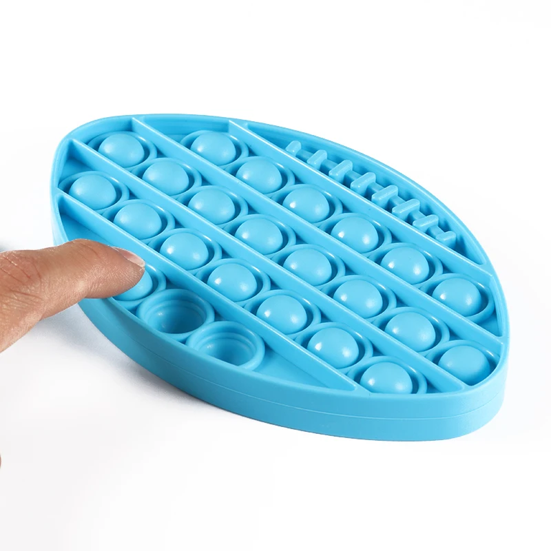 
Amazon Hot Sale Silicone Push Pop Bubble Fidget Sensory Fidget Toy Silicone Anxiety Relief Stress Reliever 