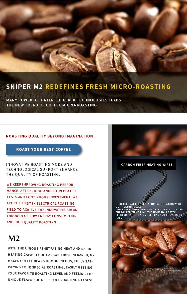 Sniper m2 pro santoker r15 pro manual coffee roaster  2kgbatc PK behmor roaster