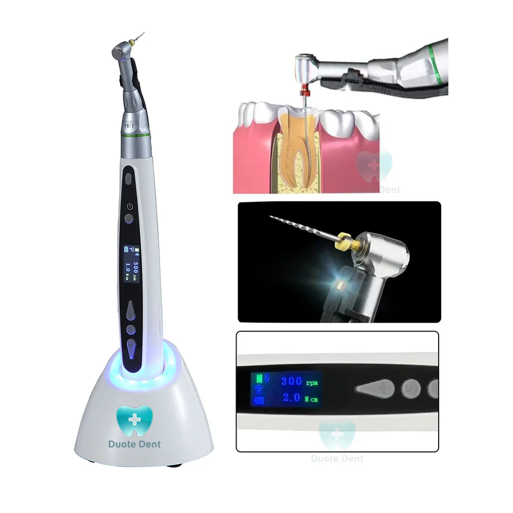 Factory Price  16:1 Contra Angle Endodontic Treatment endomotor Handpiece Dental Wireless LED Endo Motor
