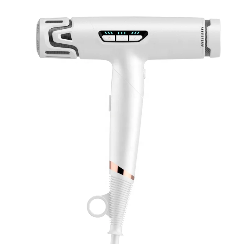Foldable  ionic high speed air flow DLDC motor 110000rpm intelligence Negative Ions hair dryer