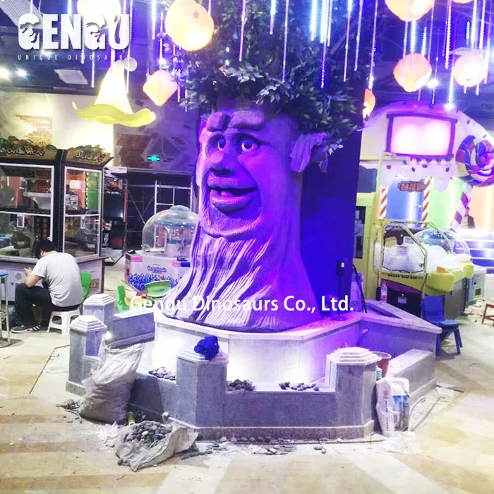 Indoor Playground High Simulation Attractive Animatronic Tree