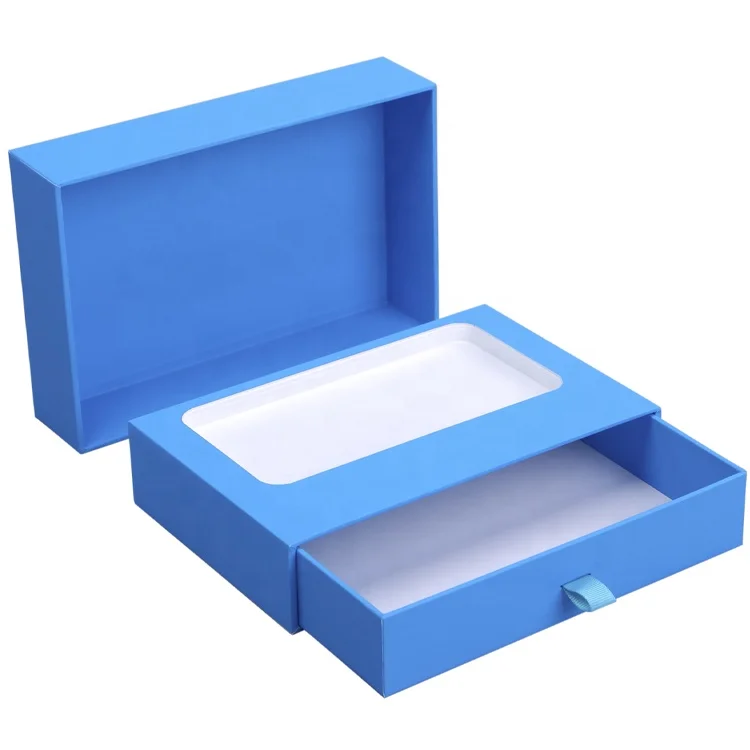 Printed your Logo Cheap Price Rigid Cardboard Paper  Phone Case Box cellphone packaging paper drawer box