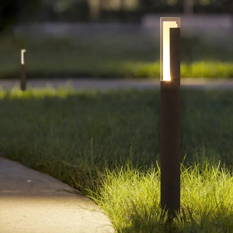 Die-casting Aluminium E27 Led Garden Bollard Light Lawn Lamp with Ce & Rohs
